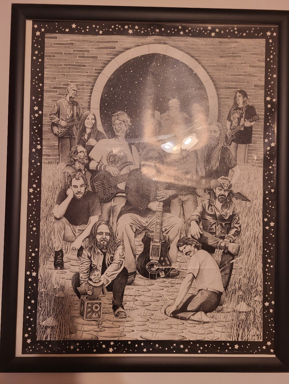 Grateful Dead B/W Collage Poster